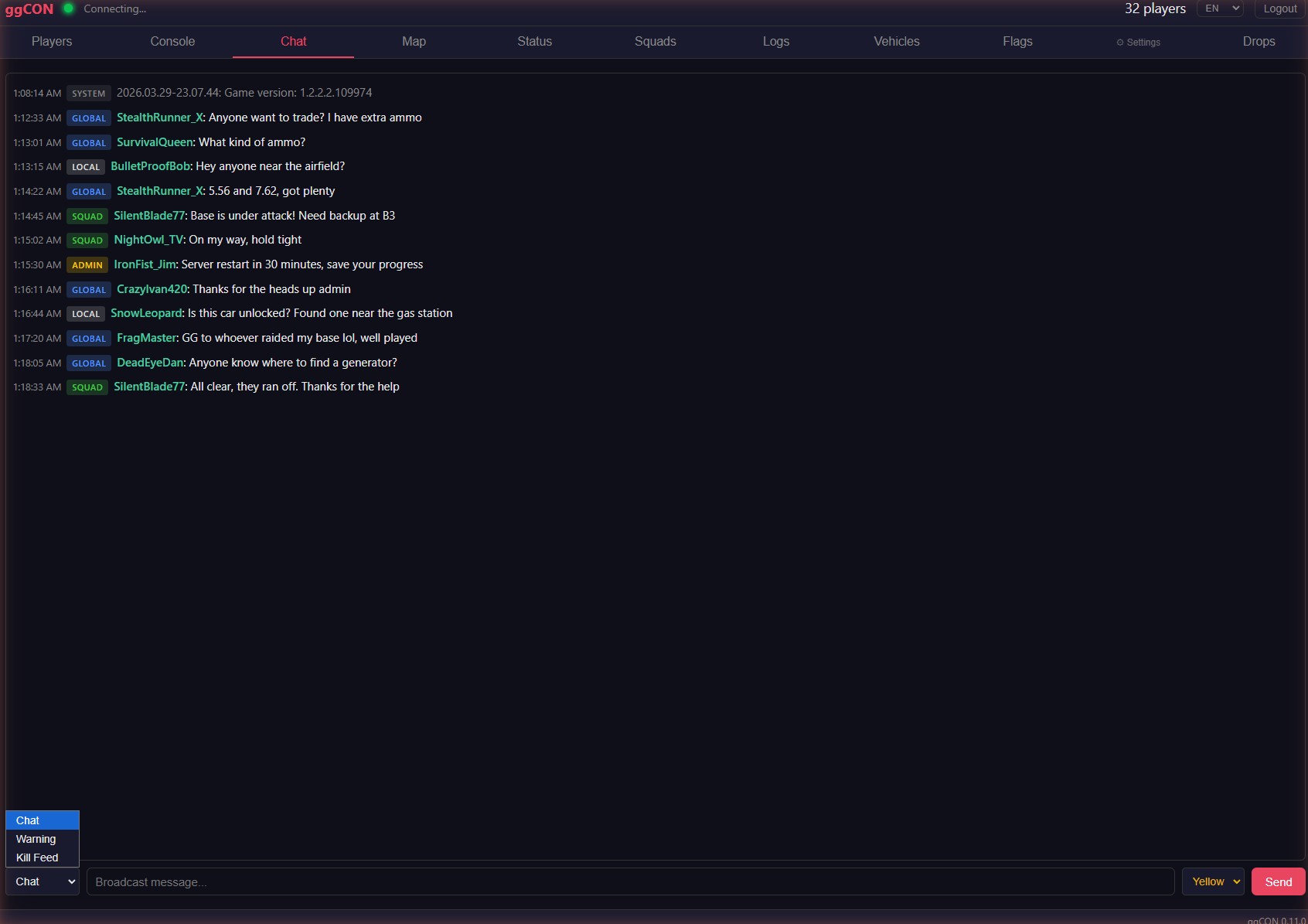 Chat Tab